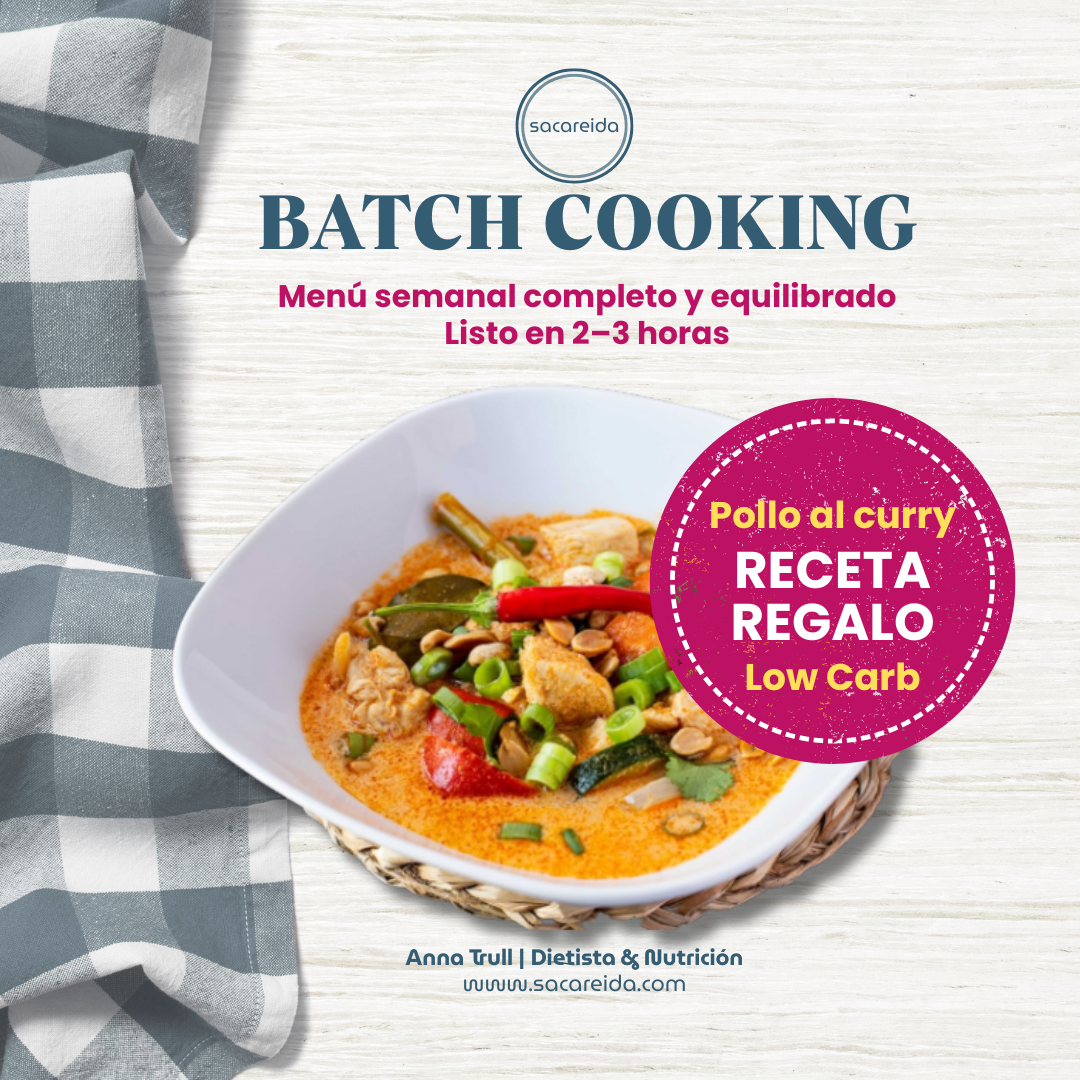RECETA REGALO – Pollo al curry (Batch Cooking)
